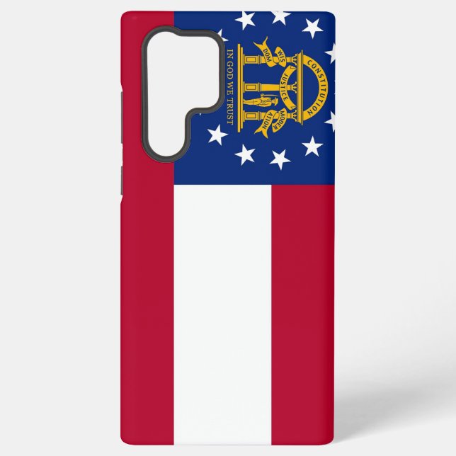 Samsung Galaxy S22 Ultra Case Flag von Georgia Hülle (Rückseite)