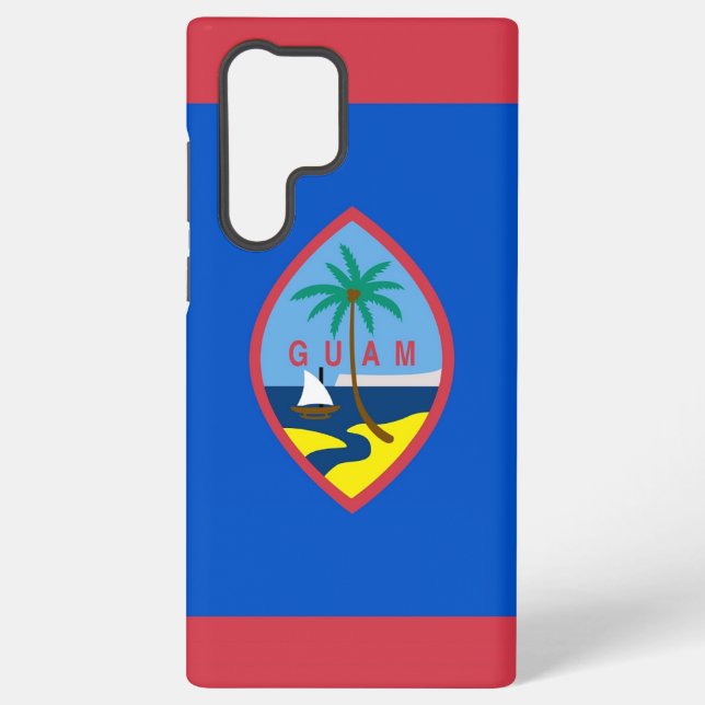Samsung Galaxy S22 Ultra Case Flag von Guam Samsung Galaxy Hülle (Rückseite)