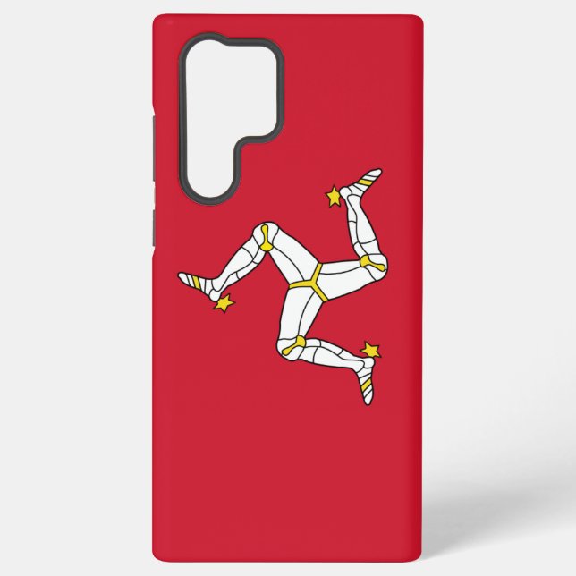 Samsung Galaxy S22 Ultra Case Isle of Man Flagge Hülle (Rückseite)