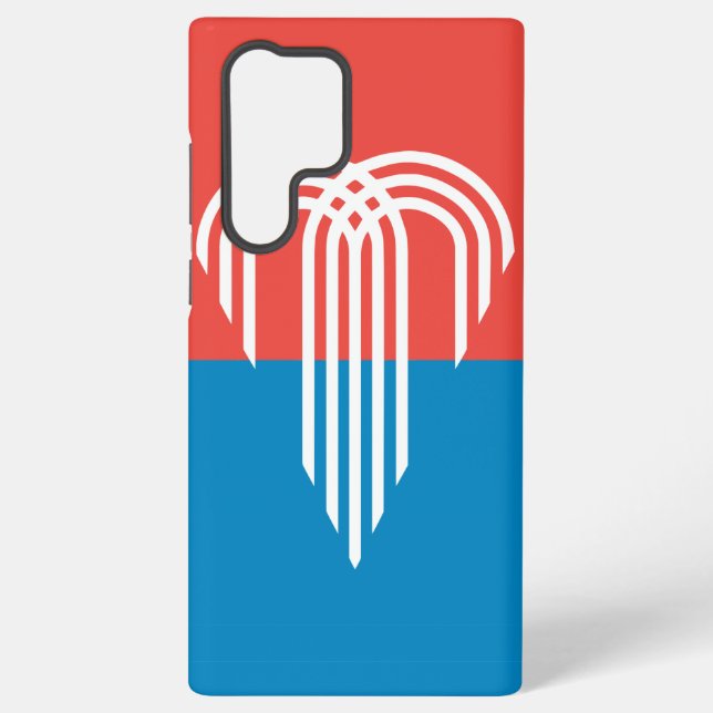 Samsung Galaxy S22 Ultra Case Kansas City-Flagge Hülle (Rückseite)