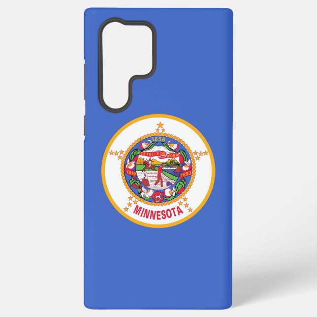 Samsung Galaxy S22 Ultra Case Minnesota Flag Samsung Galaxy Hülle (Rückseite)