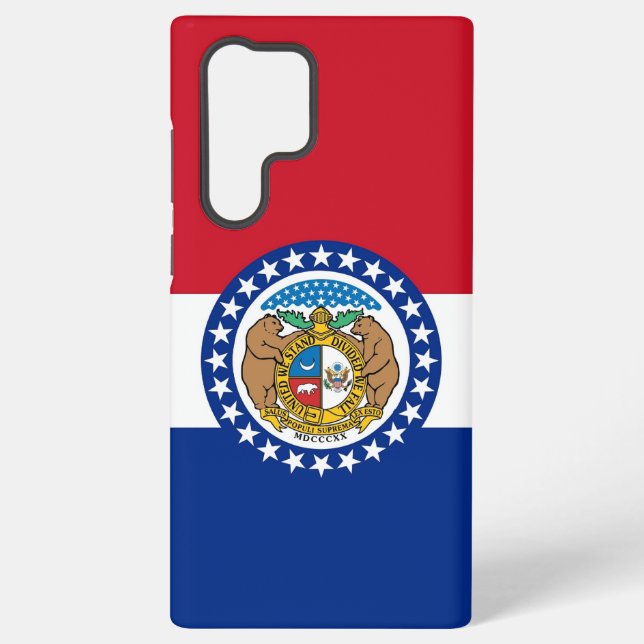 Samsung Galaxy S22 Ultra Case Missouri Flag Samsung Galaxy Hülle (Rückseite)