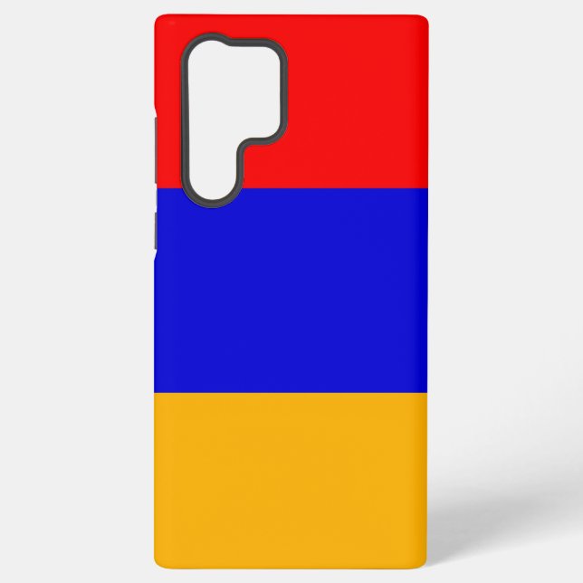 Samsung Galaxy S22 Ultra Case mit armenischer Flag Hülle (Rückseite)