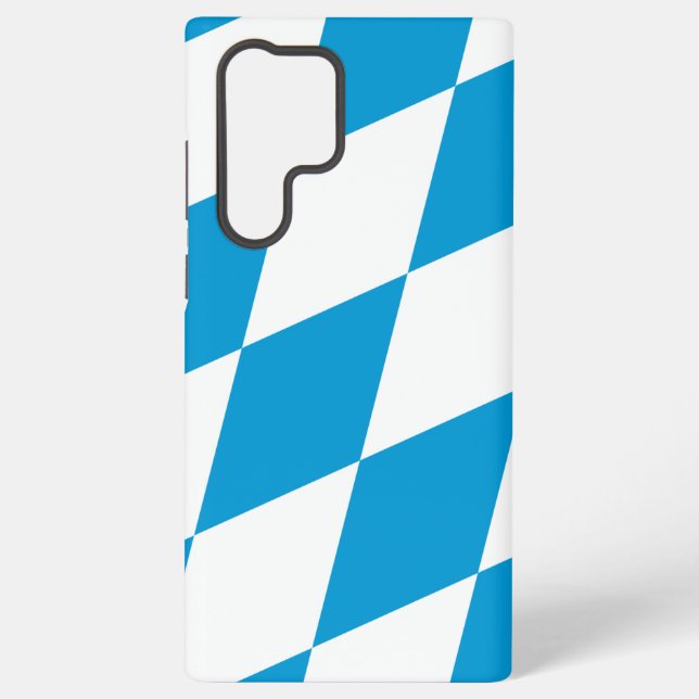 Samsung Galaxy S22 Ultra Case mit bayerischer Flag Hülle (Rückseite)