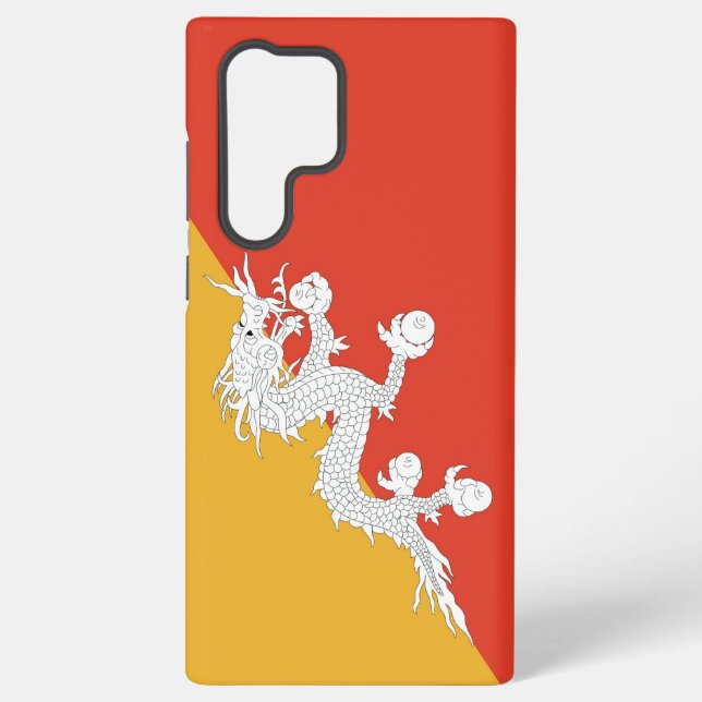 Samsung Galaxy S22 Ultra Case mit bhutanischer Fla Samsung Galaxy Hülle (Rückseite)