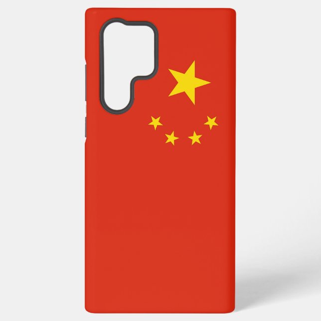Samsung Galaxy S22 Ultra Case mit China-Flag Hülle (Rückseite)