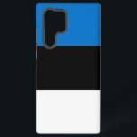 Samsung Galaxy S22 Ultra Case mit estnischer Flagg Hülle<br><div class="desc">Mit diesem eleganten Gehäuse mit der kühlen und eleganten Flagge Estlands schützen Sie Ihre Samsung Galaxy S22 Ultra im Stil. Die markante horizontale Trifarbe Blau, Schwarz und Weiß wird prominent angezeigt und symbolisiert den estnischen Himmel, den Boden und die nationale Aspiration. Das minimalistische Design sorgt dafür, dass die Fahne im...</div>