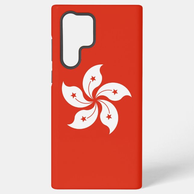 Samsung Galaxy S22 Ultra Case mit Hongkong-Flagge Samsung Galaxy Hülle (Rückseite)