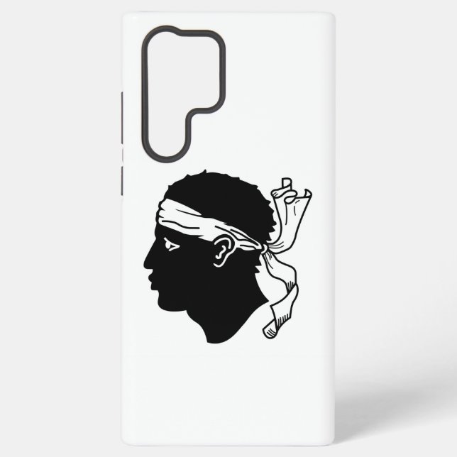 Samsung Galaxy S22 Ultra Case mit korsischer Flagg Hülle (Rückseite)