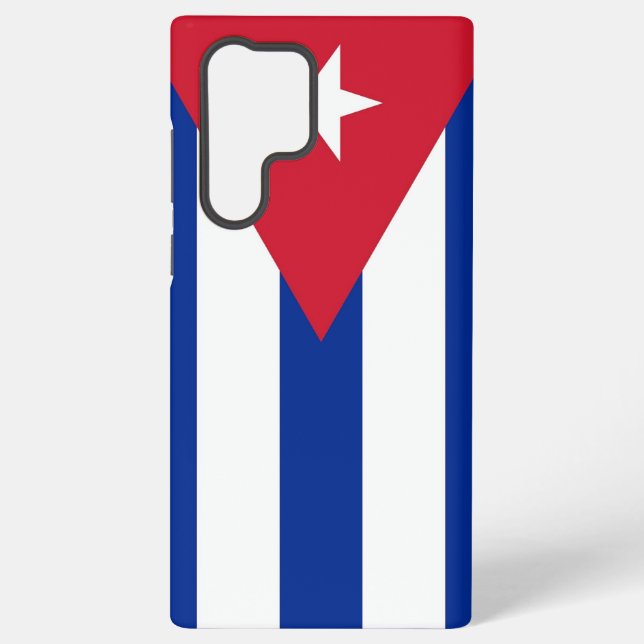 Samsung Galaxy S22 Ultra Case mit kubanischer Flag Hülle (Rückseite)