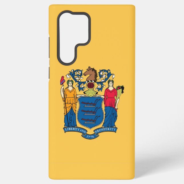 Samsung Galaxy S22 Ultra Case New Jersey Flagge Hülle (Rückseite)