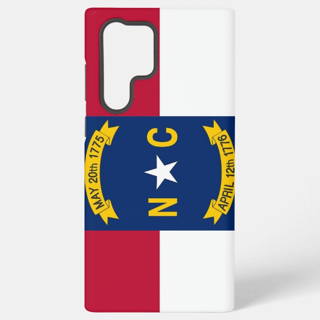 Samsung Galaxy S22 Ultra Case North Carolina Flagg Hülle (Rückseite)