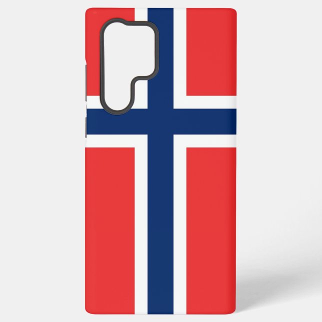 Samsung Galaxy S22 Ultra Case Norwegen-Flagge Samsung Galaxy Hülle (Rückseite)