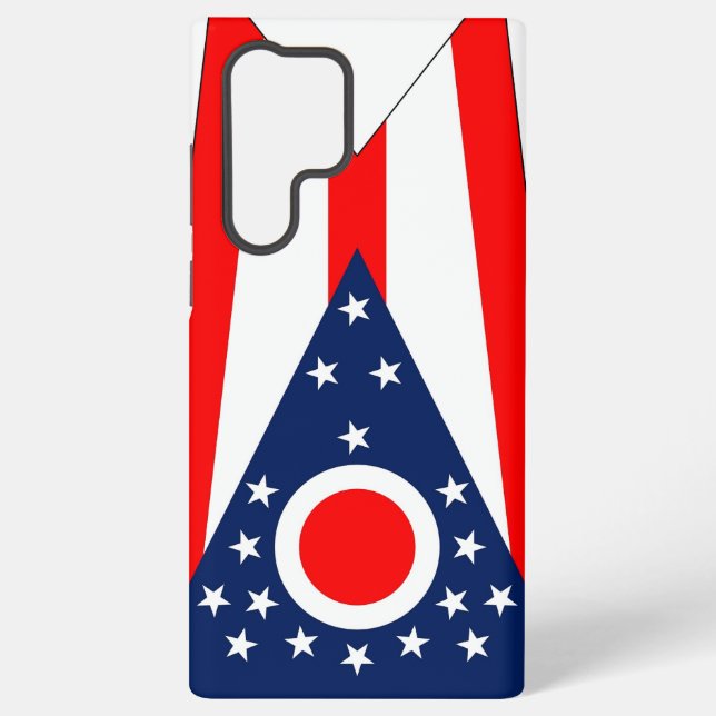 Samsung Galaxy S22 Ultra Case Ohio Flag Samsung Galaxy Hülle (Rückseite)