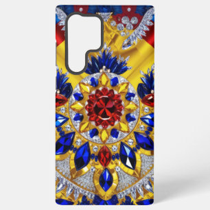 Samsung Galaxy S22 Ultra Case Rumänische Farben Hülle