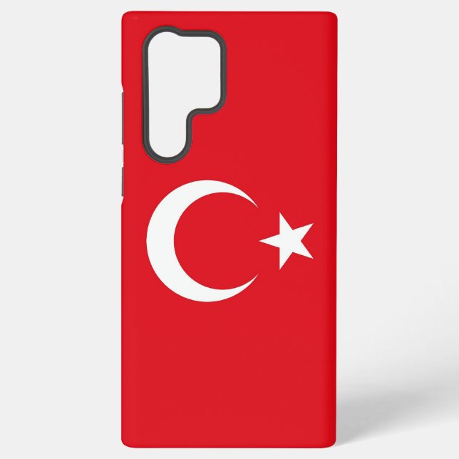 Samsung Galaxy S22 Ultra Case Türkei-Flagge Hülle (Rückseite)