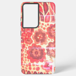 SAMSUNG GALAXYS21 RETRO BLUME DESIGN GALAXY HÜLLE