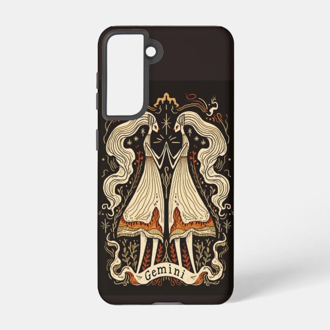 Samsung Handy Case Gemini Celestial Zodiac Art Galaxy Hülle (Rückseite)