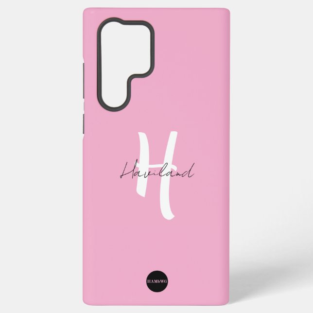 Samsung Handy Case mit Name HAMbyWG Galaxy Hülle (Rückseite)