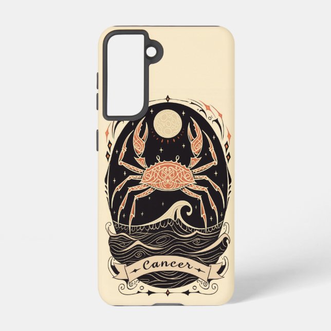 Samsung Phone Case Cancer Celestial Zodiac Art Galaxy Hülle (Rückseite)