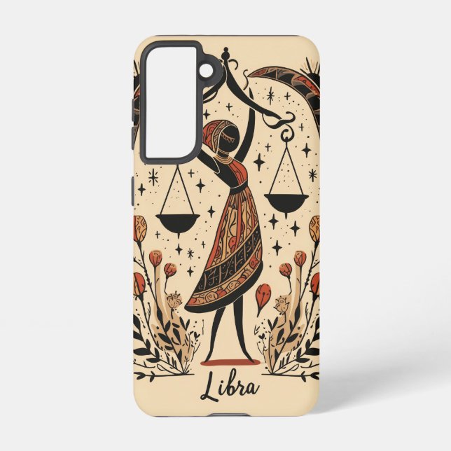 Samsung Phone Case Libra Celestial Zodiac Art Galaxy Hülle (Rückseite)
