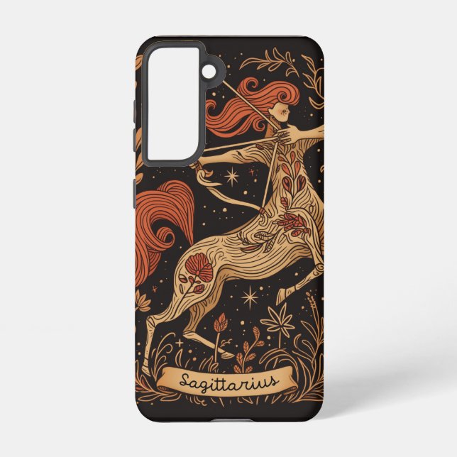 Samsung Phone Case Sagittarius Celestial Zodiac Galaxy Hülle (Rückseite)