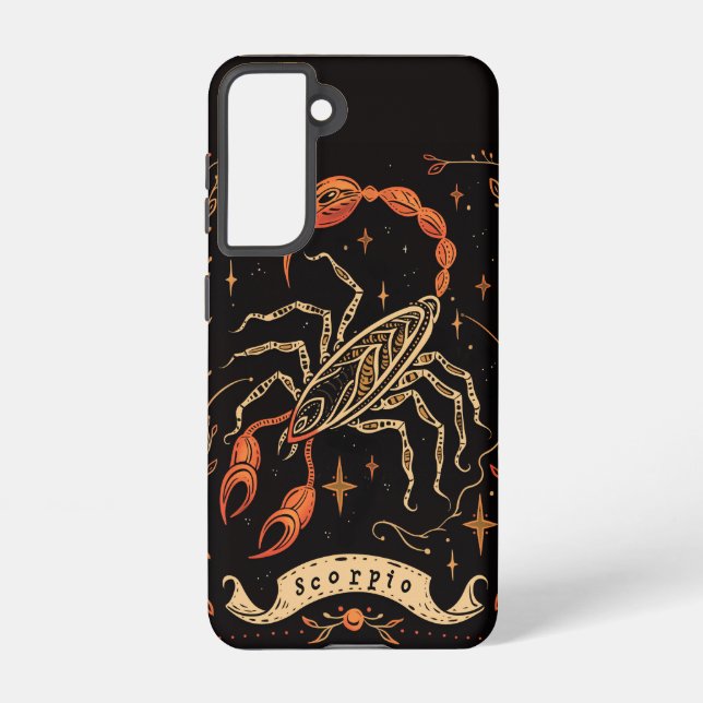 Samsung Phone Case Scorpio Celestial Zodiac Art Galaxy Hülle (Rückseite)