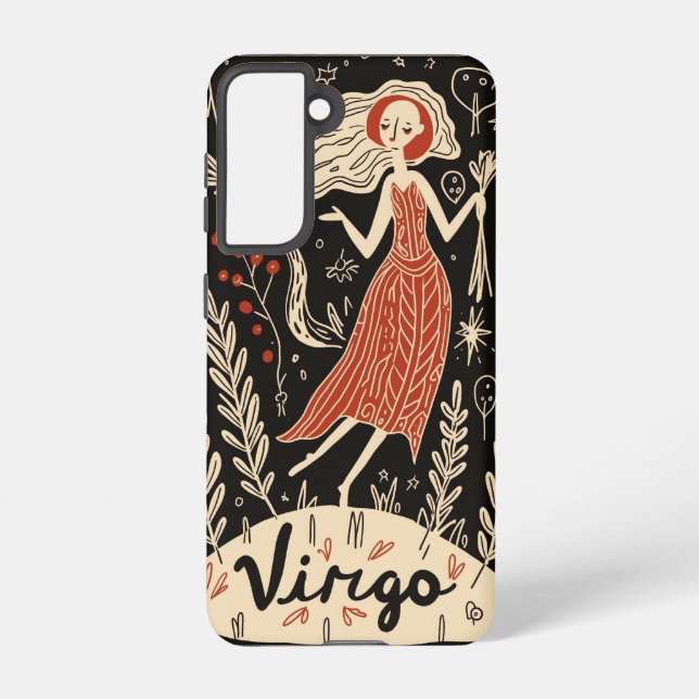 Samsung Phone Case Virgo Celestial Zodiac Art Samsung Galaxy Hülle (Rückseite)
