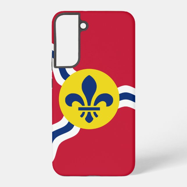 Samsung S22 Plus Fallflagge von St. Louis Galaxy Hülle (Rückseite)