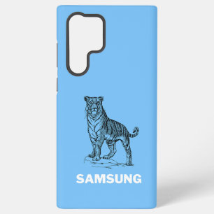 Samsung S22/S23 Cover mit einem dunklen Tiger Galaxy Hülle