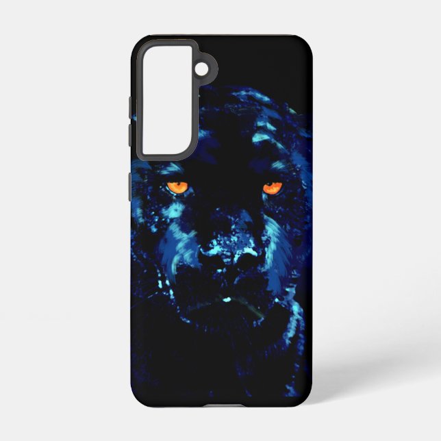 Samsung S-21 Panther Phone Case Galaxy Hülle (Rückseite)