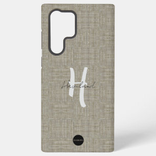 SamsungCase mit einem natürlichen Leinen-Look-Desi Samsung Galaxy Hülle