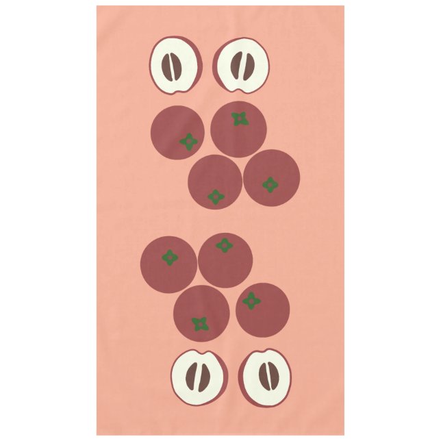 Samt-Apfel-Tischdecke Tischdecke (Vorderseite)