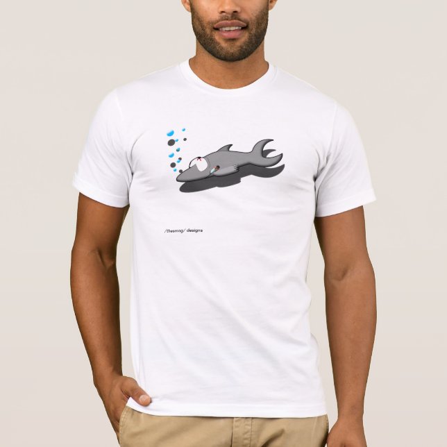 Samt Gang® Sharky offizielles T-Shirt (Vorderseite)