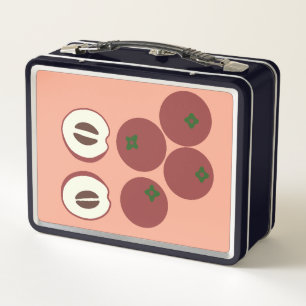 Samtapfel-Metall-Lunchbox Metall Brotdose