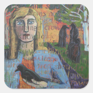 Samtaufkleber Quadratischer Aufkleber