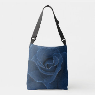 Samtblau-Rose Tragetaschen Mit Langen Trägern