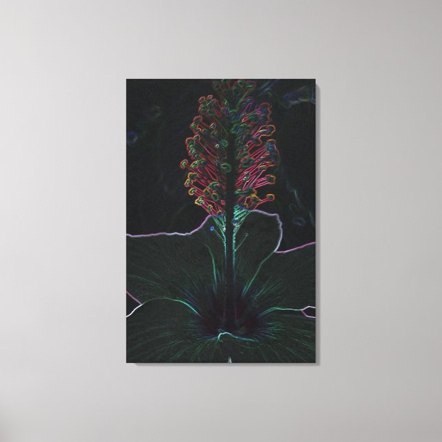 samtfarbene Blume Leinwanddruck (Vorderseite)