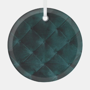 Samtgrün: Malachit-Textil-Eleganz Ornament Aus Glas