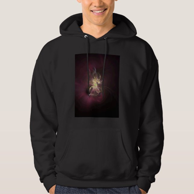 Samtig Fraktal Mathematisch Hoodie (Vorderseite)
