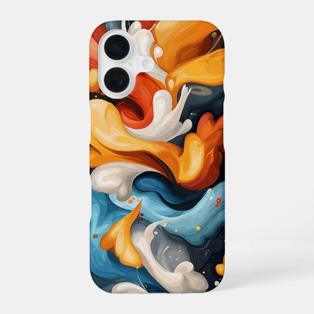 Samtige Blütenblätter iPhone 16 Hülle (Rückseite)