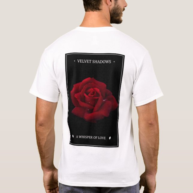 Samtige Schattenrose T-Shirt (Rückseite)