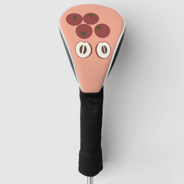Samtiger Apfel Driver Golfkopfschutz Golf Headcover (Vorderseite)
