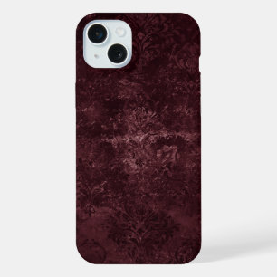 Samtiger Wein Damast Bordeaux Sangria Grunge Gla iPhone 15 Plus Hülle