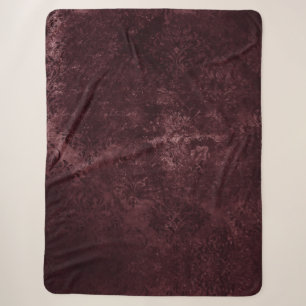 Samtiger Weindamaskus Bordeaux-Sangria-Grunge-Gl Sherpadecke