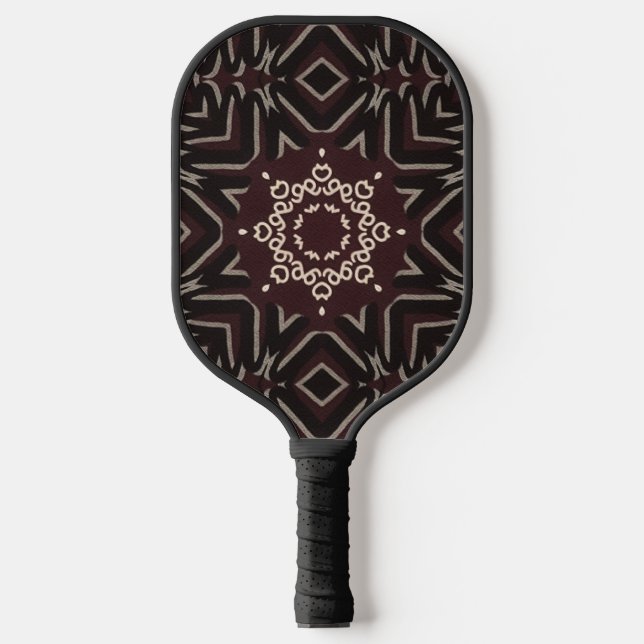 Samtroter Mandala Pickleball Schläger (Vorderseite)