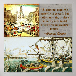 Samuel Adams - Boston-Aufstieg Poster