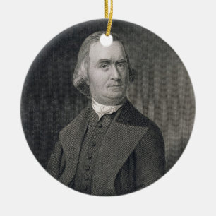 Samuel Adams, graviert von G.F. Storm (fl.c.1834) Keramikornament