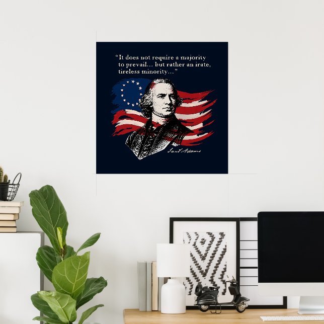Samuel Adams Poster (Heimbüro)