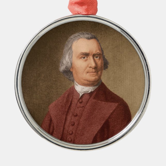 Samuel Adams Silbernes Ornament (Vorne)